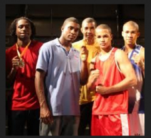 Members of the triumphant team after the Barbados tournament