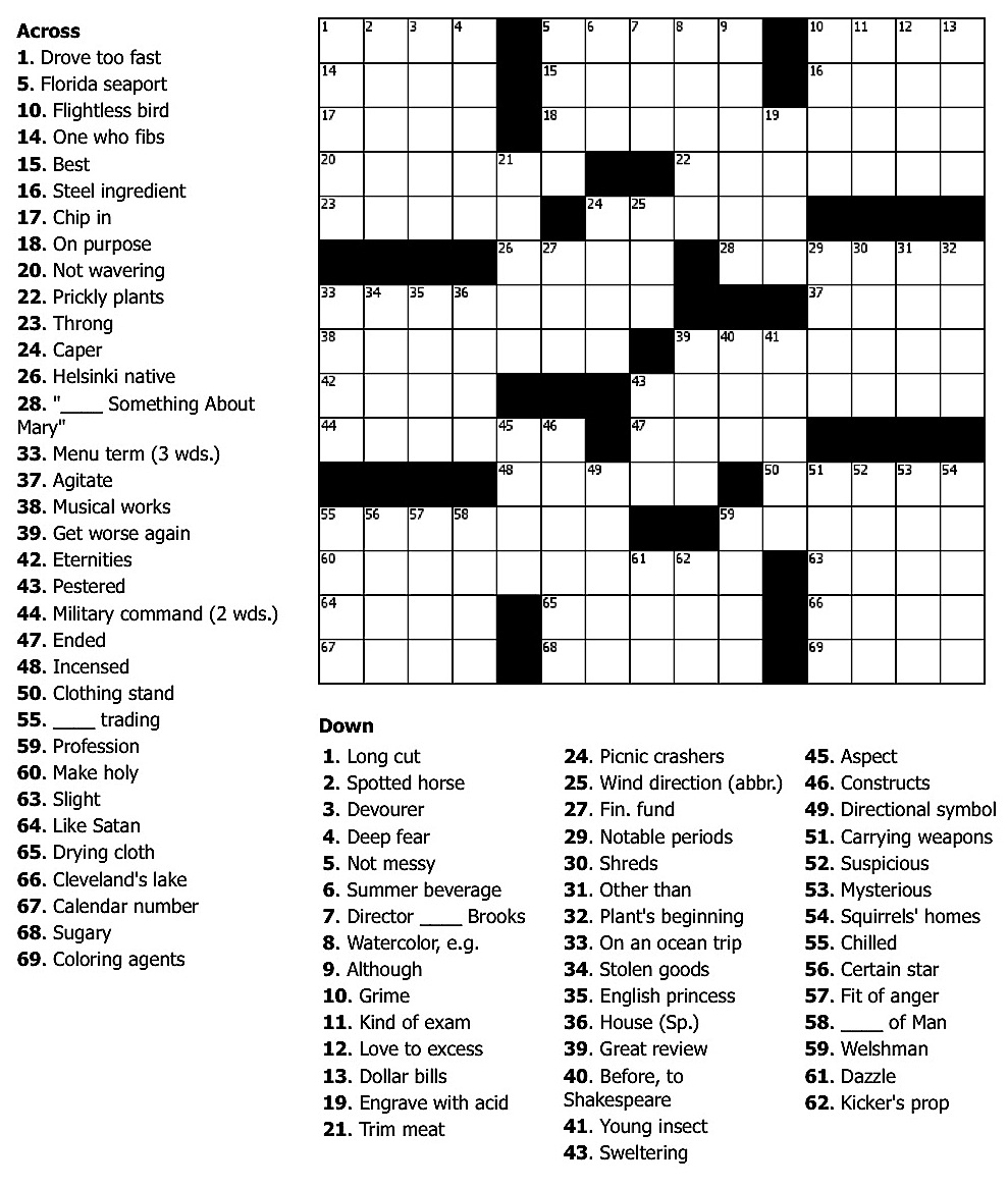 Puzzles for Mar 14-15 Number search/Sudoku/Word search/Crossword - IEyeNews