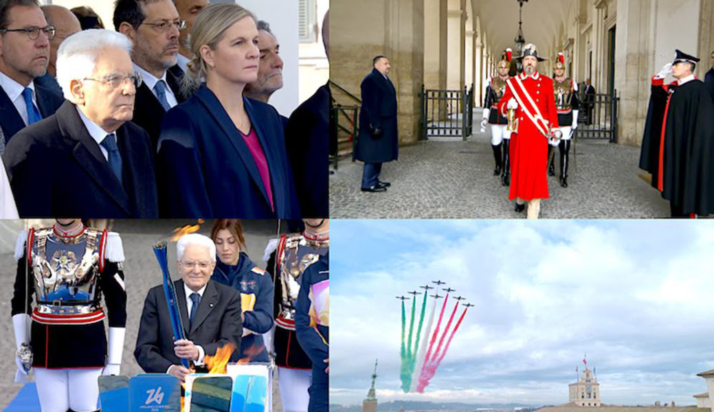 Spectacular celebrations as the Olympic flame arrives in Italy ahead of the Olympic Winter Games Milano Cortina 2026