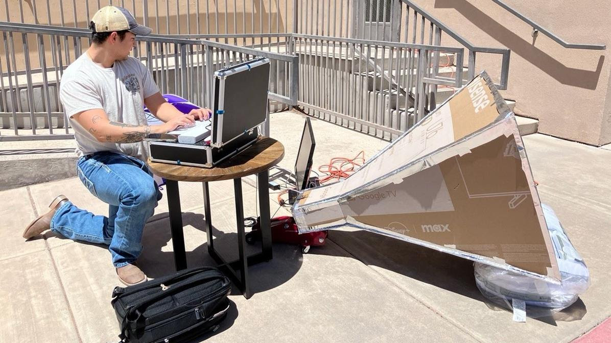 NMSU student’s cardboard creation detects rotation of galaxy